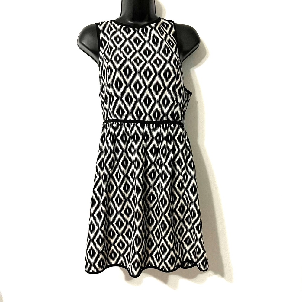 Retro Ikat Boho Dress sz L Folk Tribal Artusan Cottagecore Capsule